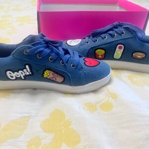 Betsey Johnson , Size 7,  Casual sneakers with a unique flare.